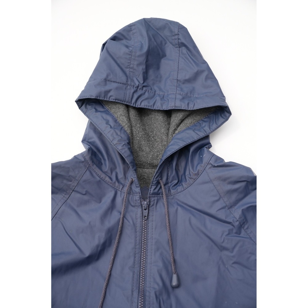 Misty Harbor Men's Hooded Rain Jacket Blue Fleece Lined Waterproof Coat Size L - Picture 4 of 13